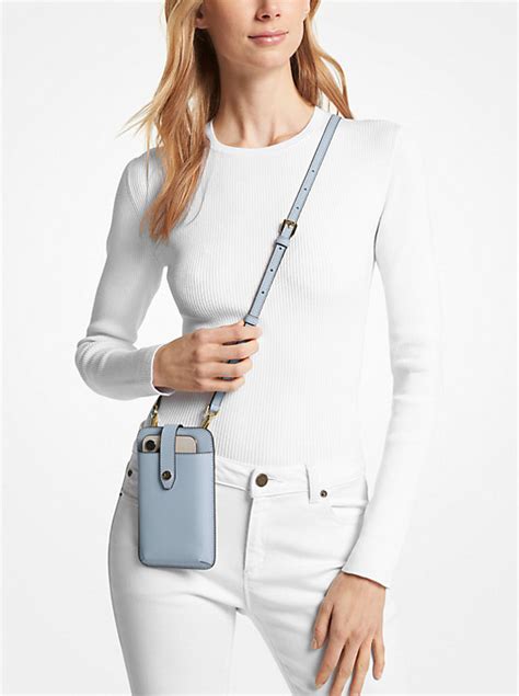 michael kors daniela saffiano crossbody|michael kors phone wallet crossbody.